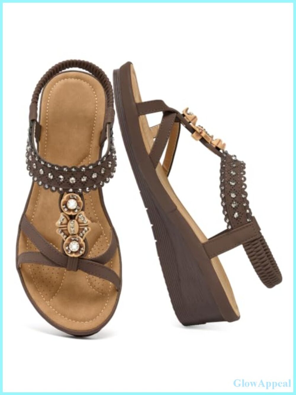 Comfortable Wedge Sandals for Women Low Heel Summer Dressy Platform Sandals